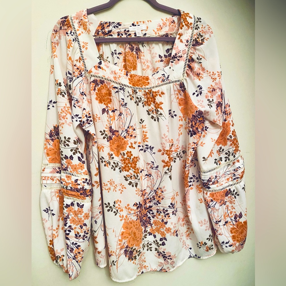 Lauren Conrad Floral Blouse